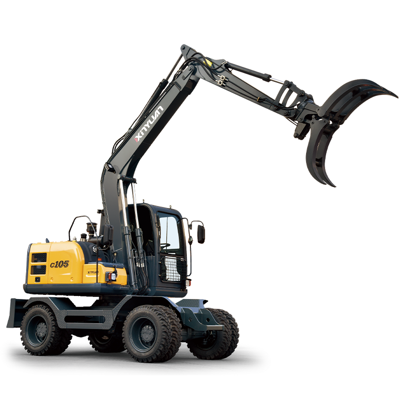 xinyuan XYC120WTJ Clamp Type 9 ton Wheel Excavators Small Forestry Excavator