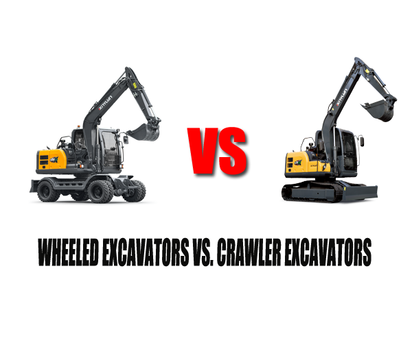Wheeled Excavators  vs Crawler Excavators